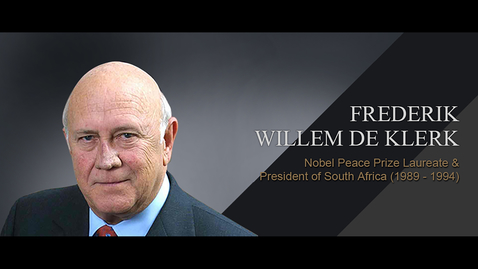 Thumbnail for entry Speaker: Frederik Willem de Klerk (25 Mar 2013)