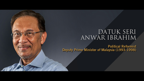 Thumbnail for entry Speaker: Datuk Seri Anwar Ibrahim (20 Sept 2018)