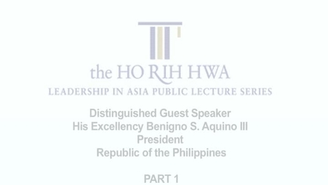 Thumbnail for Ho Rih Hwa : President Aquino Part 1