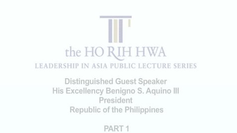 Thumbnail for entry Ho Rih Hwa : President Aquino Part 1