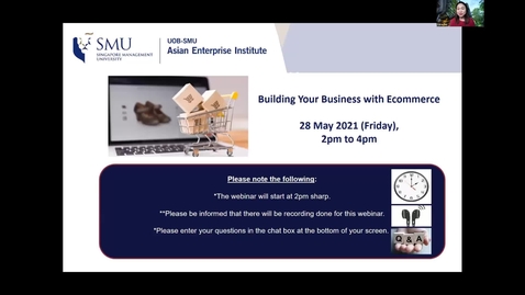 Thumbnail for SME Development Series_Webinar on 28 May 2021 | Building Your Business with Ecommerce