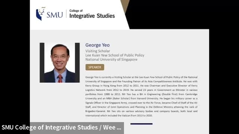 Thumbnail for 8th Annual Ikeda Peace and Harmony Lecture: A Broader Mind, A Bigger Heart