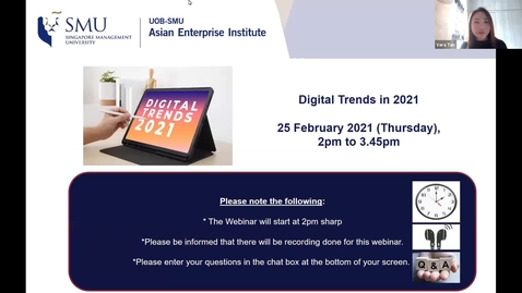Thumbnail for SME Development Series_Webinar on 25 February 2021 | Digital Trends in 2021