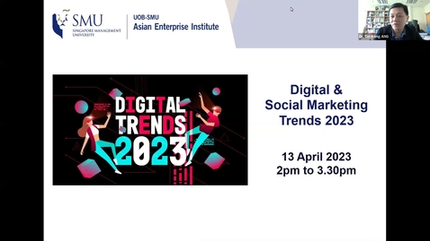 Thumbnail for entry SME Development Series_Webinar on 13 April 2023 | Digital &amp; Social Marketing Trends 2023