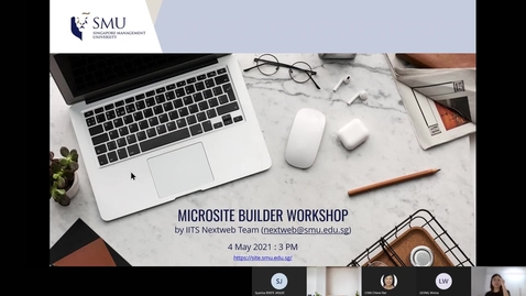 Thumbnail for Microsite Builder Workshop (4 May 2021)
