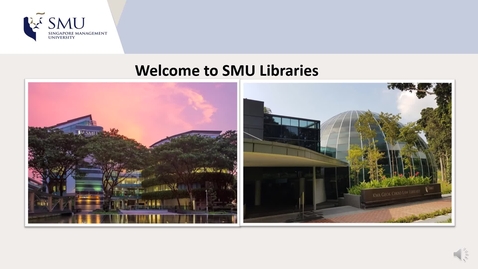 Thumbnail for entry Welcome to SMU Libraries - LKCSB