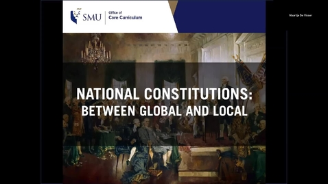 Thumbnail for entry National Constitutions: Between Global and Local