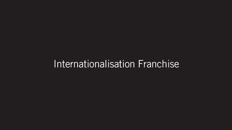 Thumbnail for entry JUMBO Teaching Video 4a: Internationalisation Franchise