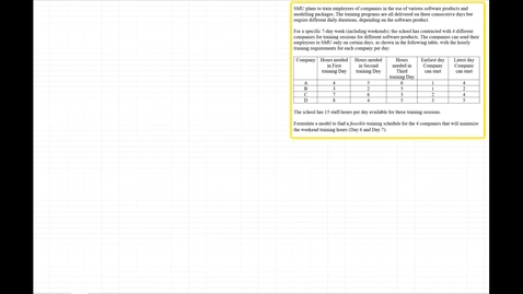 Thumbnail for entry SMU Scheduling Binary Problem