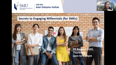 Thumbnail for SME Development Series_Webinar on 27 January 2022 | Secrets to Engaging Millennials (for SMEs)