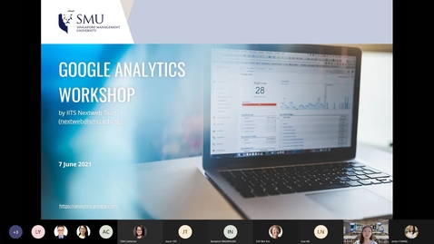 Thumbnail for Google Analytics Workshop (7 June, 3pm)