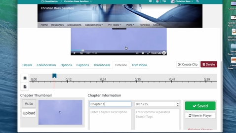 Thumbnail for entry CloudDeakin: an overview of Edit mode functions