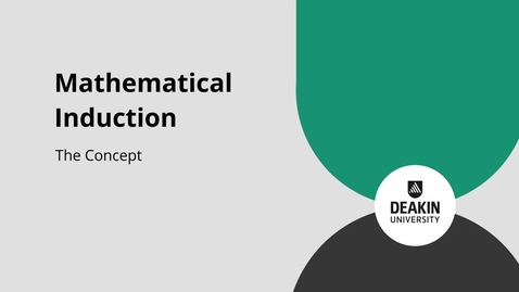 Thumbnail for entry Mathematical Induction – 01_The Concept
