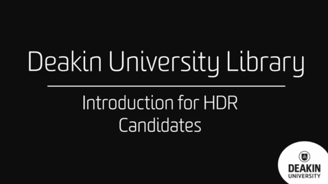 Thumbnail for entry HDR Library Introduction 2017