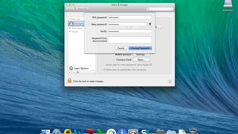 Thumbnail for entry Change your Deakin password using a Deakin Mac