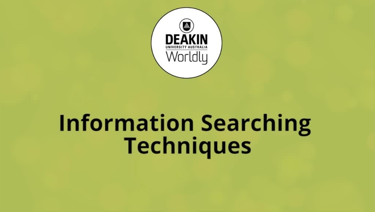 Information searching techniques