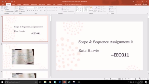Thumbnail for entry Scope &amp; Sequence assignment 2 EEO311
