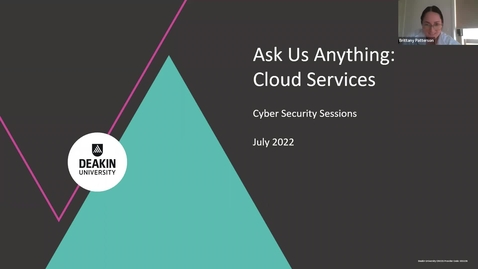 Thumbnail for entry Ask Us Anything Cyber - Cloud Services 