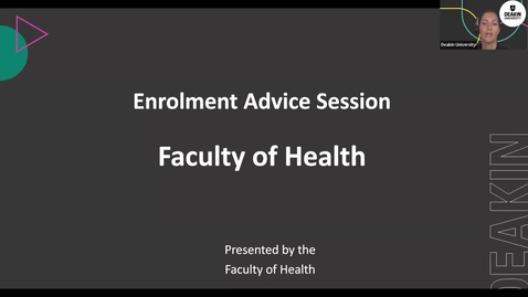 Thumbnail for entry UG Exercise and Sport Science / Nutrition / Social Work Enrolment Information Session held 18 January 2022