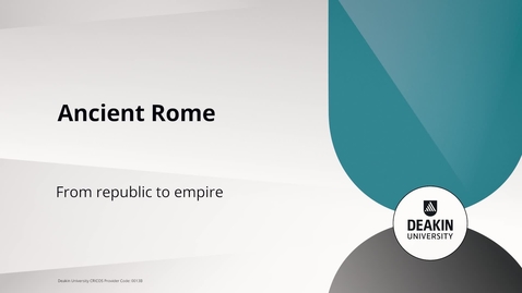 Thumbnail for entry Ancient Rome