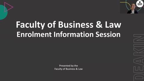Thumbnail for entry Business and Law UG (Session 2) - Enrolment Session