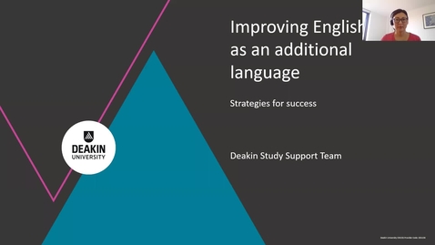 Thumbnail for entry Study Support - Improving English as an additional language