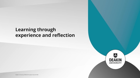 Thumbnail for entry Learning through experience and reflection