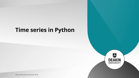 Thumbnail for entry Time series in Python