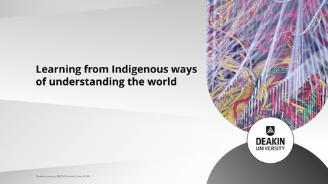 Thumbnail for entry Learning from Indigenous ways