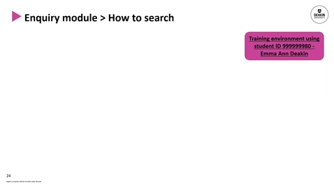 Thumbnail for entry ServiceNow enquiry module - How to search