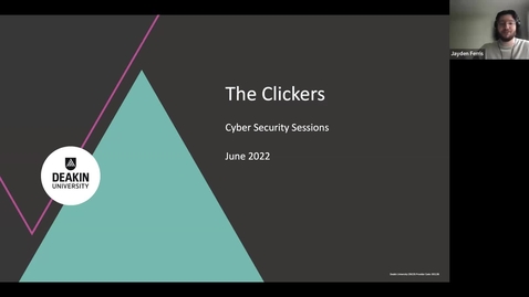 Thumbnail for entry The Clickers - Cyber Security Webinar 