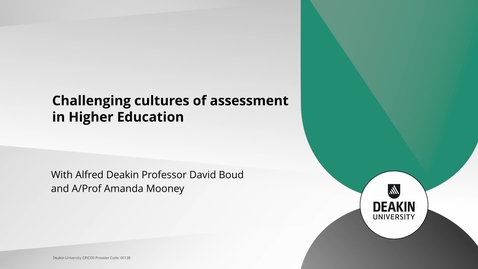 Thumbnail for entry David Boud_Challenging cultures of assessment in Higher Education