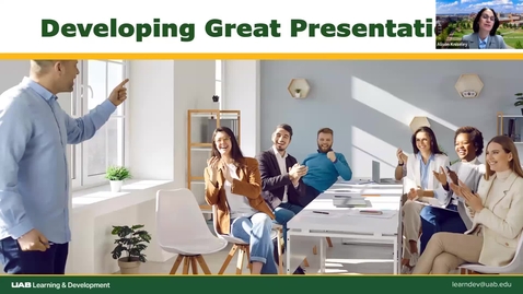 Thumbnail for Great Presentations