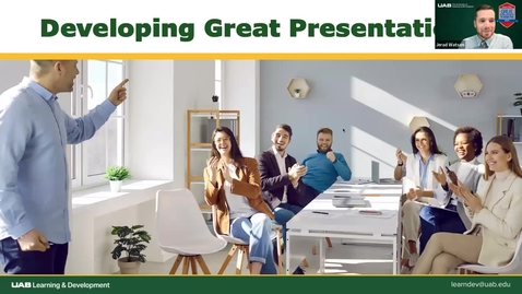 Thumbnail for Developing Great Presentations