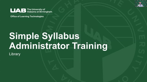 Thumbnail for Simple Syllabus Library Tab