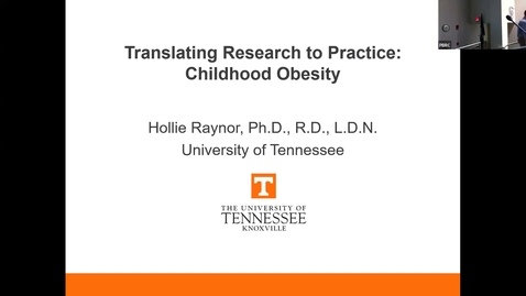 Thumbnail for December 4, 2024 - Hollie Raynor, Ph.D. (Forging Research Collaborations Seminar Series)