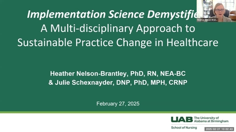 Thumbnail for Brunch, Lunch &amp; Learn: Intro to Implementation Science