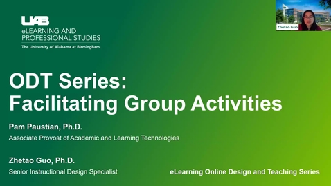 Thumbnail for entry Facilitating Group Activities