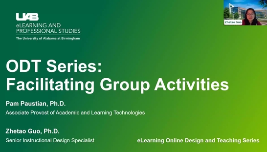 Facilitating Group Activities