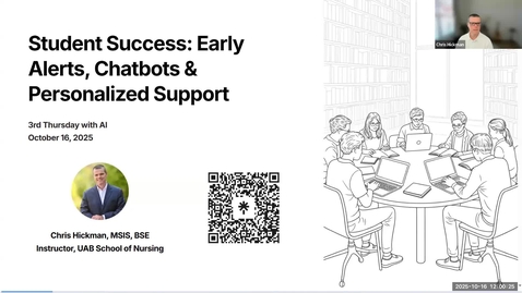 Thumbnail for Student Success: Early Alerts, Chatbots &amp; Personalized Support