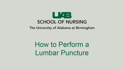 Thumbnail for Lumbar Puncture