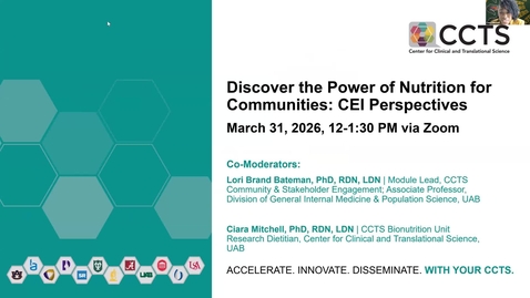 Thumbnail for CEI Perspectives: Discover the Power of Nutrition for Communities