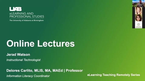 Thumbnail for Summer_Online Lectures