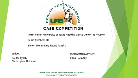 Thumbnail for entry Panel C Team 20 University of Texas Health Science