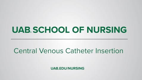Thumbnail for entry Central Venous Catheter Insertion