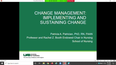 Thumbnail for Change Management: Implementing &amp; Sustaining Change