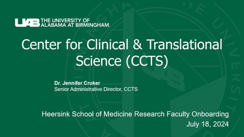 Thumbnail for Center for Clinical &amp; Translational Science (CCTS)