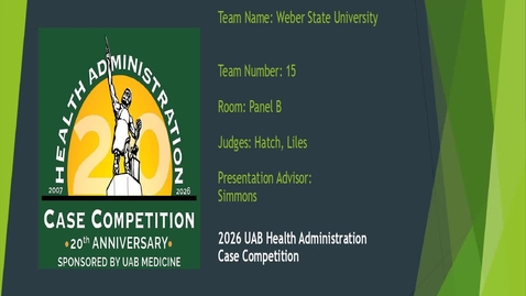 Thumbnail for Team 15 - Weber State University