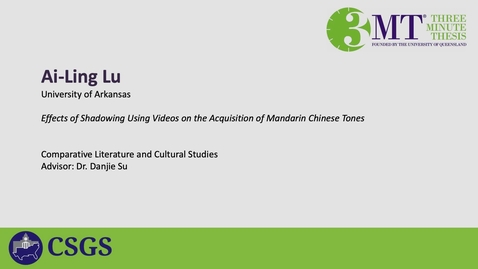 Thumbnail for 3MT Ai-Ling Lu
