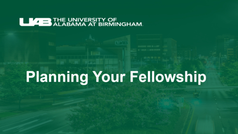 Thumbnail for &quot;Planning Your Fellowship&quot; presented by AHRQ HSR Training Program Alumni Panel